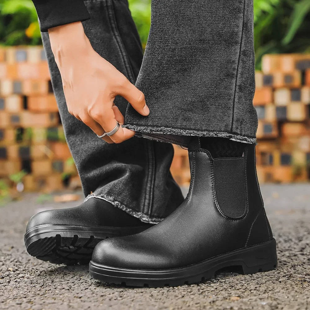 Men's Slip-On Chelsea Boots | Ankle High with Rugged Sole