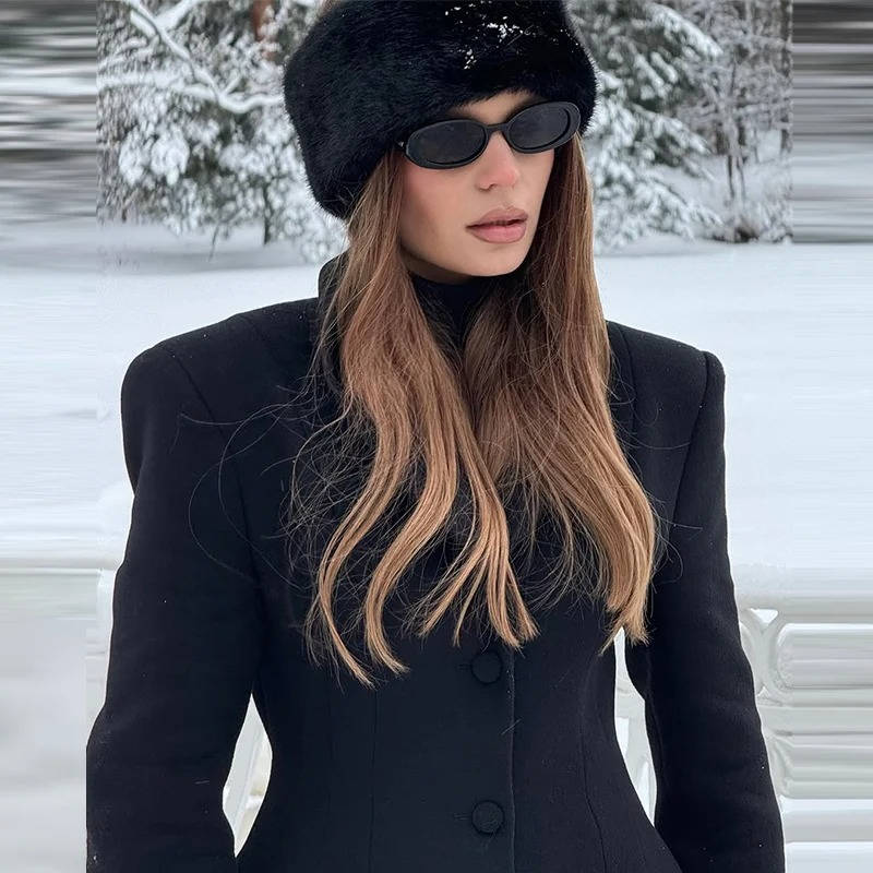 Women's Wool Winter Coat | Single Breasted Long Coat