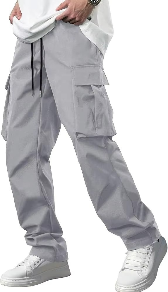 Men's Cargo Jogger Pants | Stretch Drawstring Sweatpants