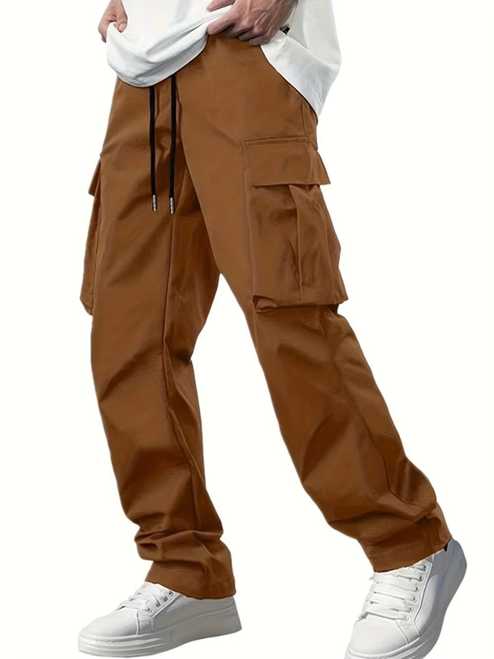 Men's Cargo Jogger Pants | Stretch Drawstring Sweatpants