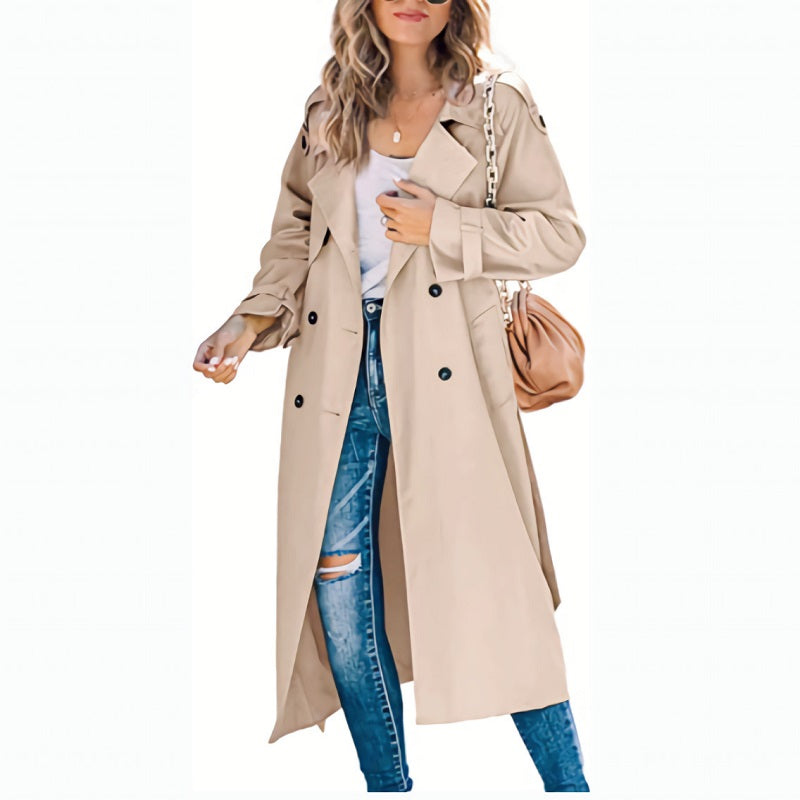 Women’s Double-Breasted Trench Coat