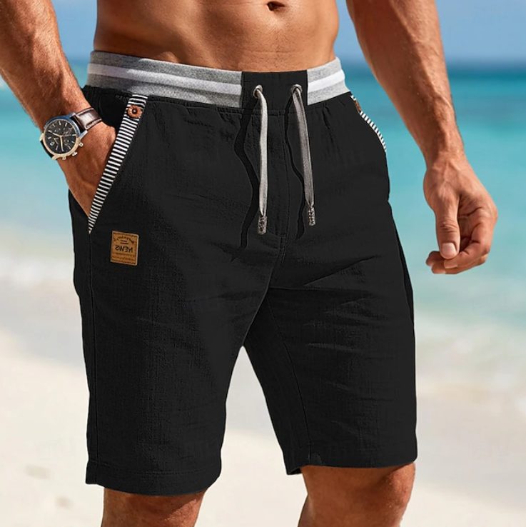 Drawstring Linen Shorts for Men