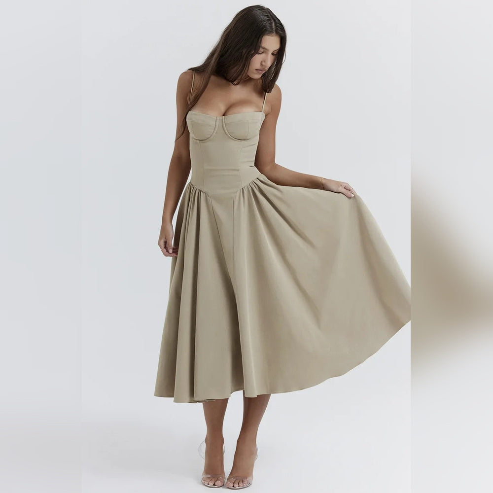 Diana - Midi Dress with Corset