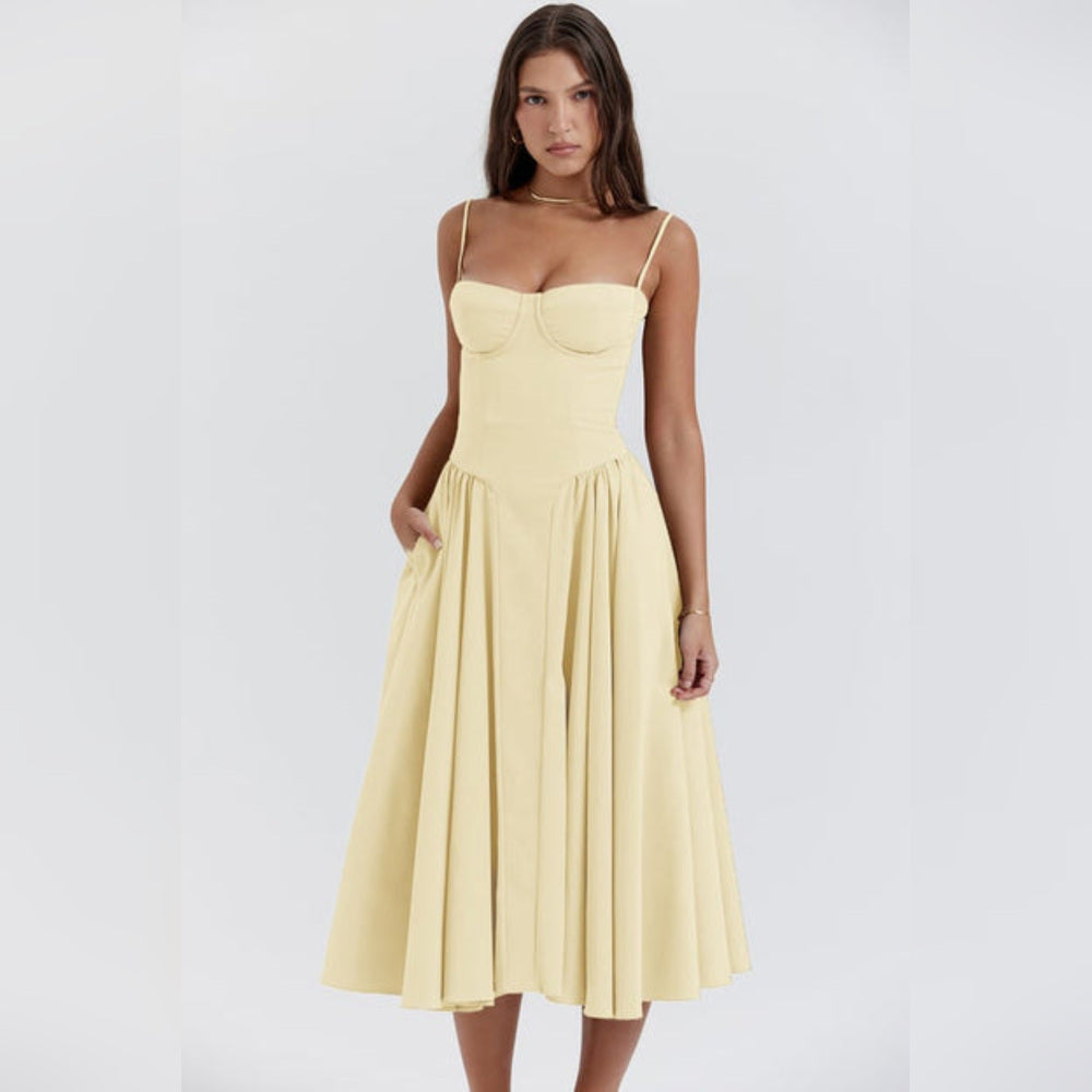 Diana - Midi Dress with Corset