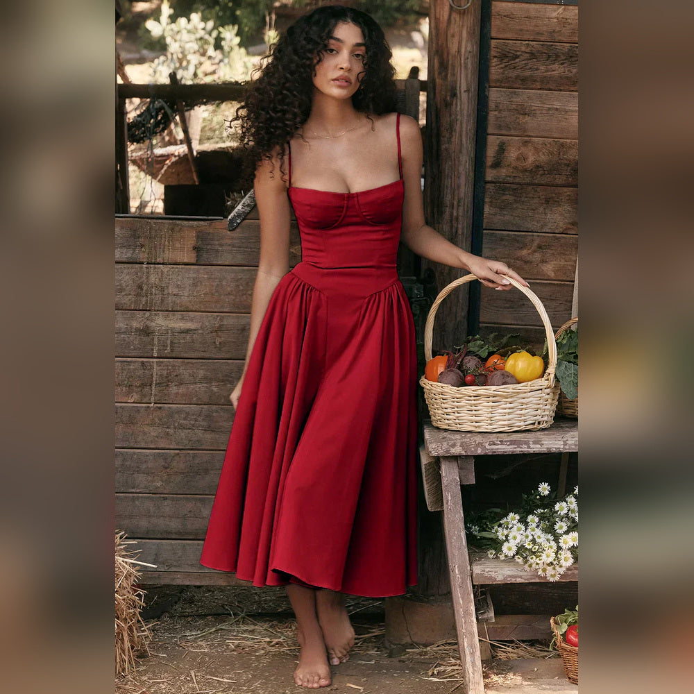 Diana - Midi Dress with Corset