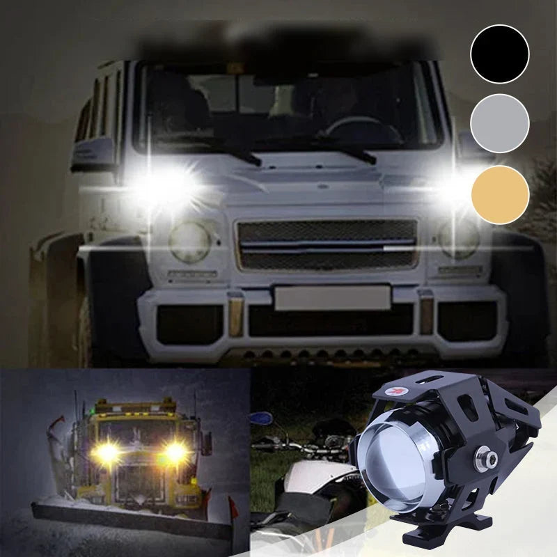 Driving Light | Dual-Beam White & Yellow Fog | IP68 Aluminum Housing