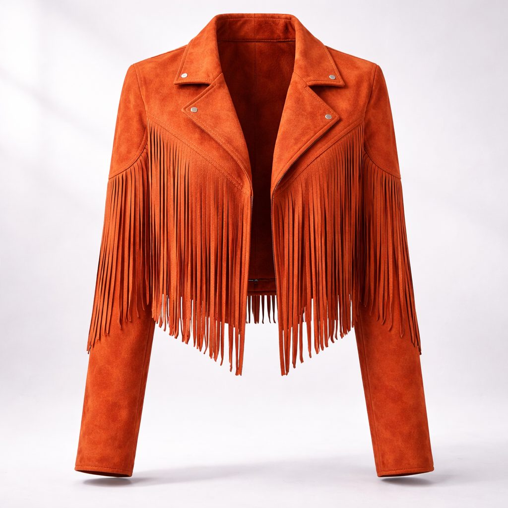 Drusilla | Cropped Suede Fringe Jacket for Women