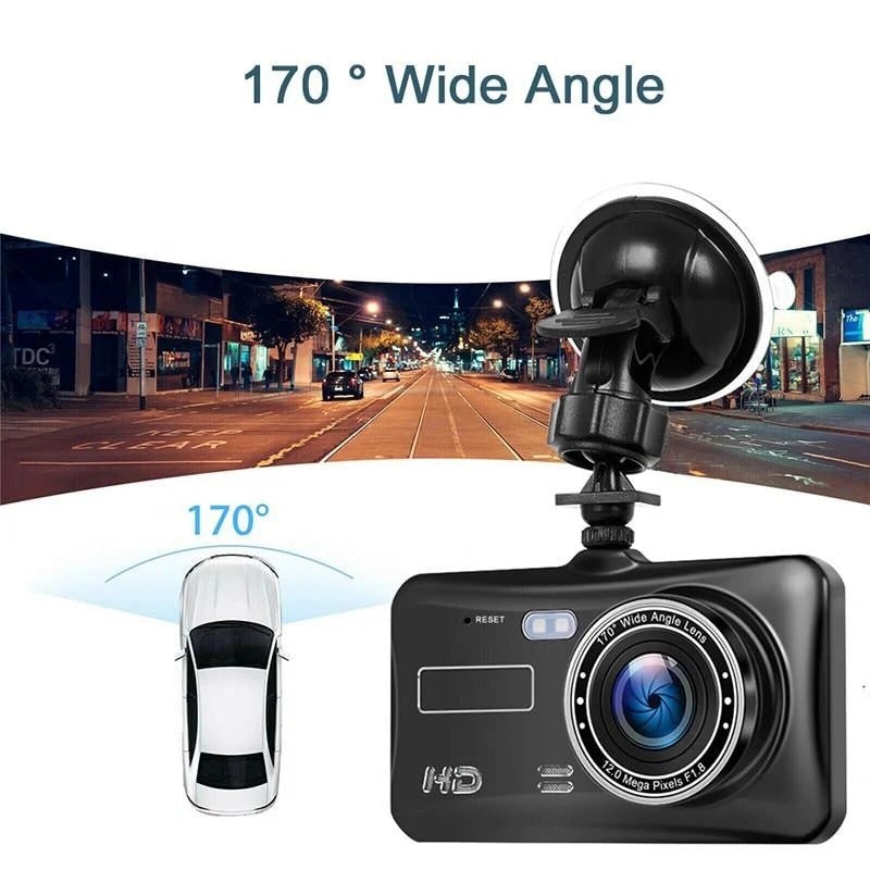 Dual Dash Cam 1080p Full HD Car Camera with Front and Rear View Lcd Screen and Waterproof