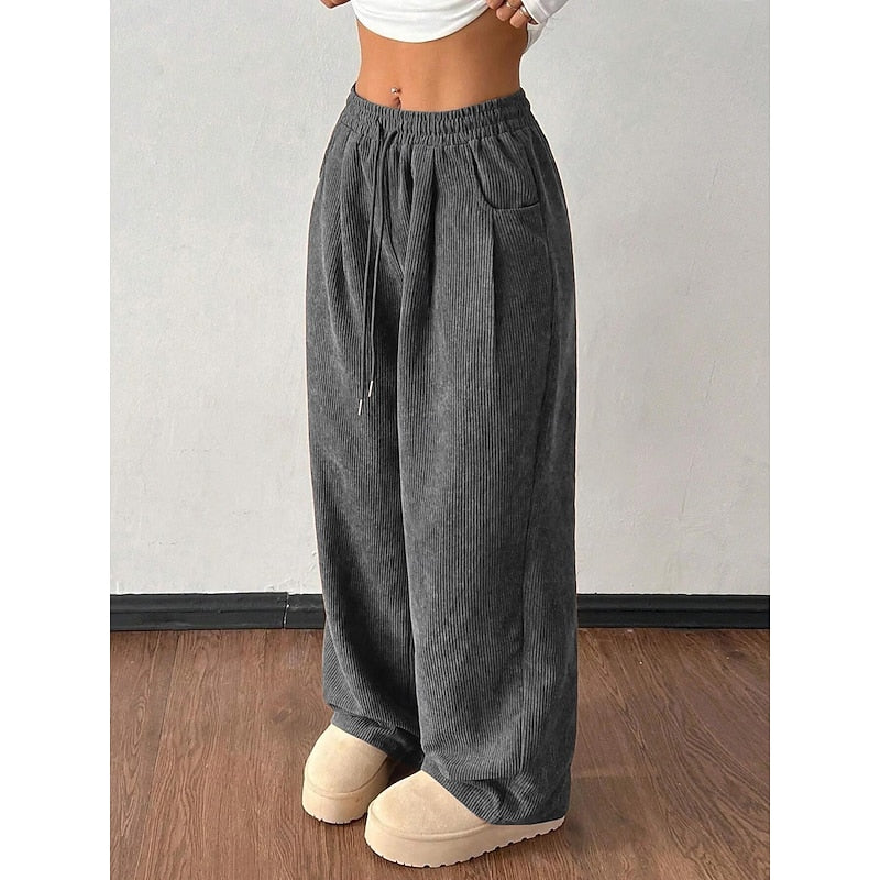 Georgina | High Waisted Relaxed Palazzo Wide-Leg Pants