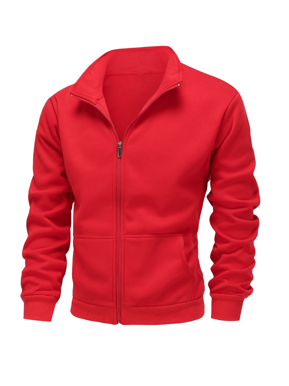 SOLID HIGH NECK HOODIE FOR MEN