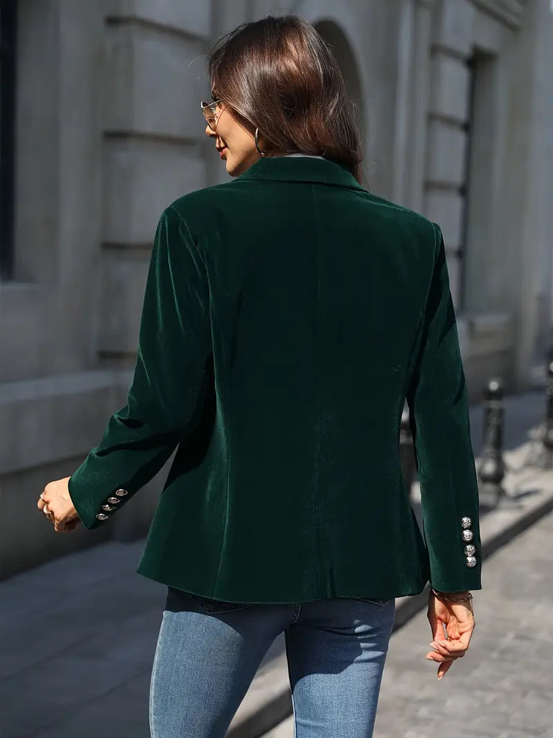 Alessandra | Velvet Blazer