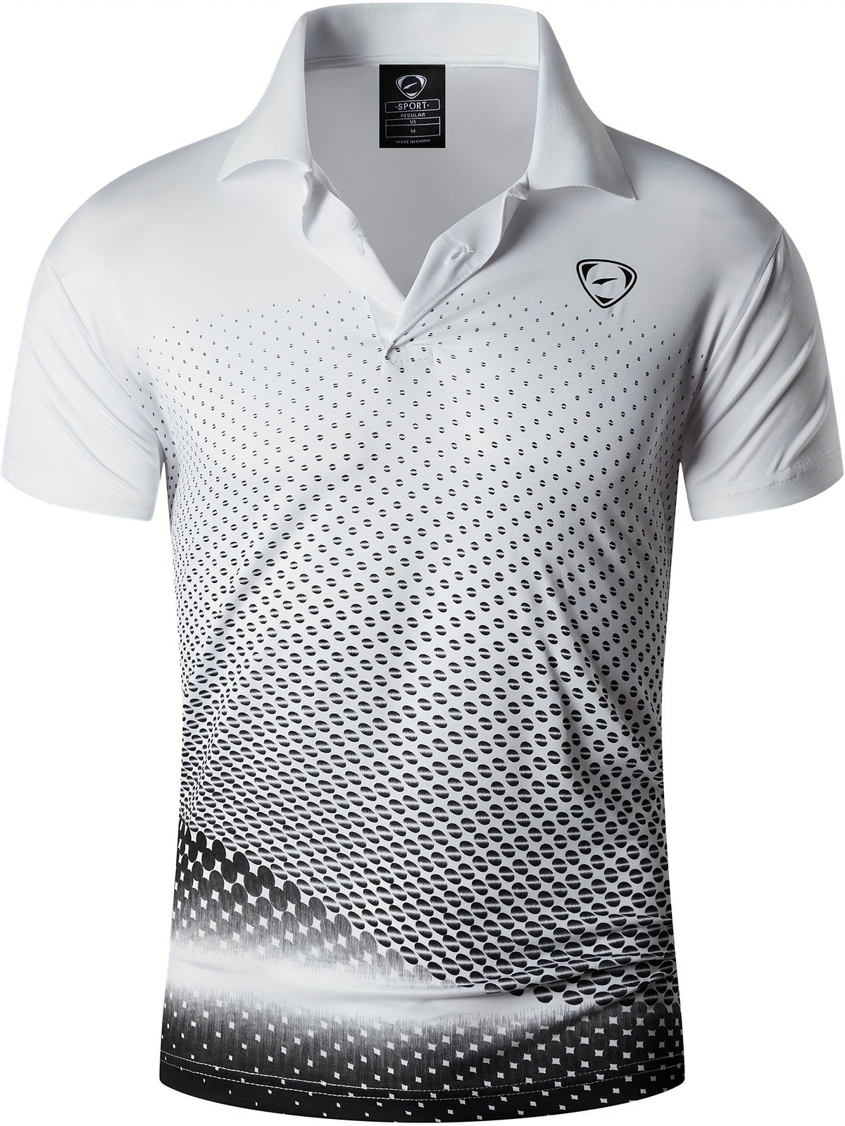 Men's Printed Polo Shirt | Short Sleeve Sports Top