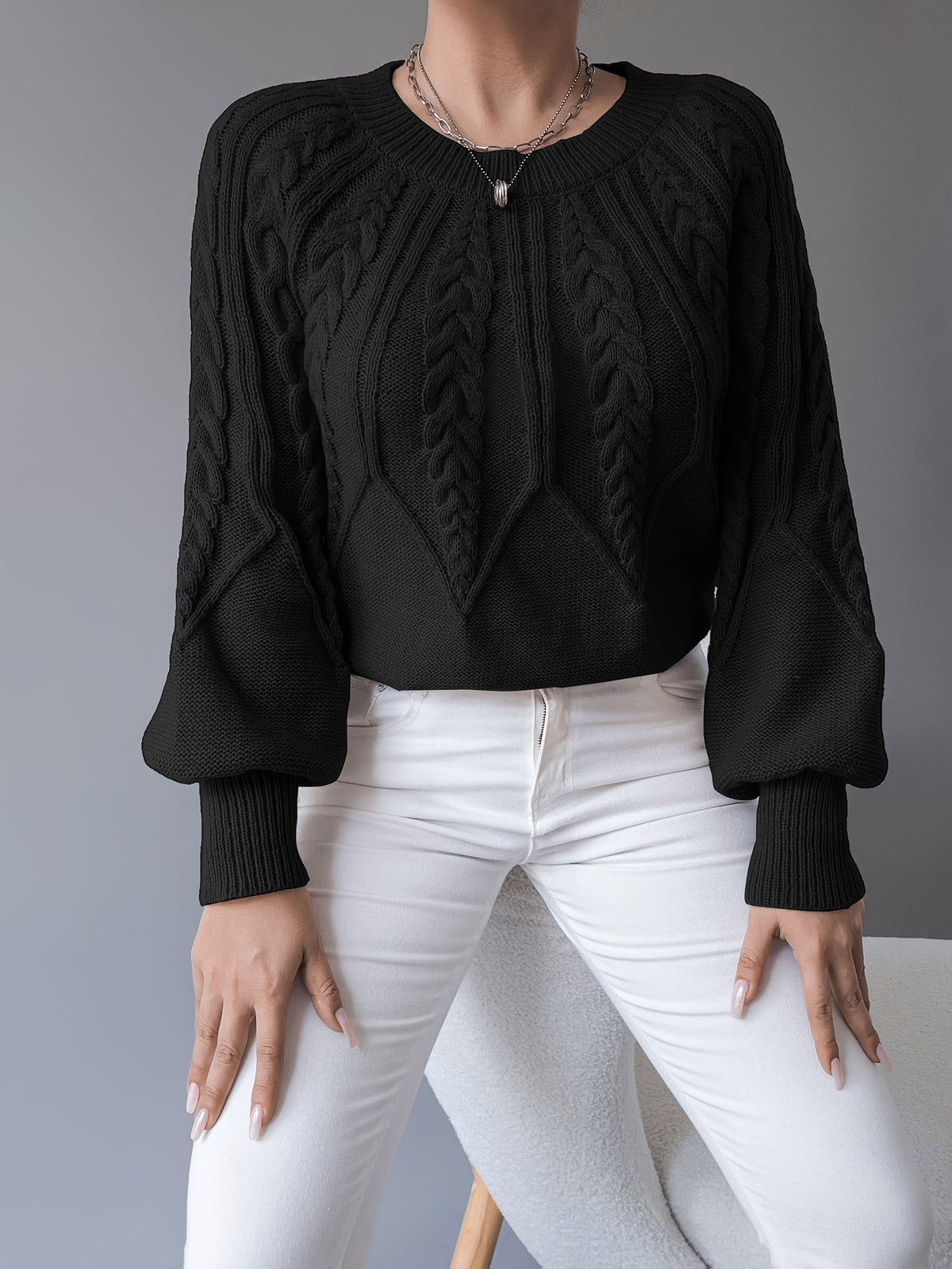 Elsie | Cable Knit Sweater