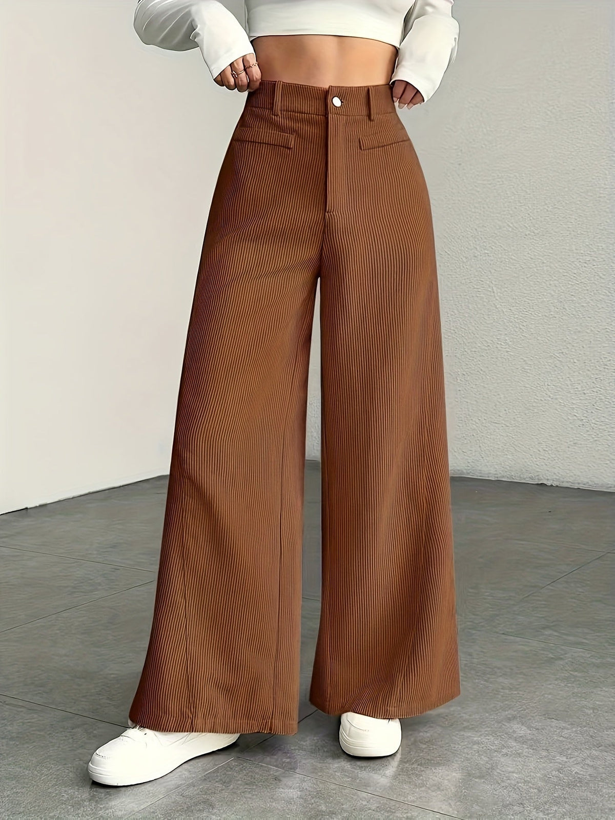 Kimberly | High-Waisted Wide-Leg Trousers