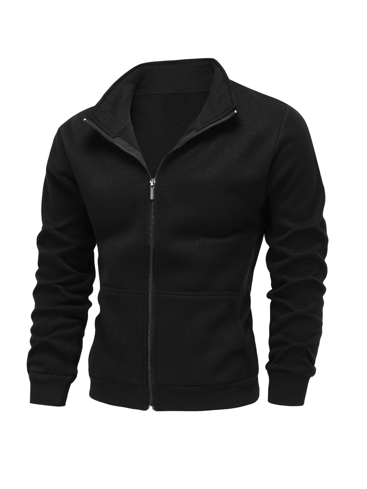 HIGH NECK ZIP HOODIE FOR MEN