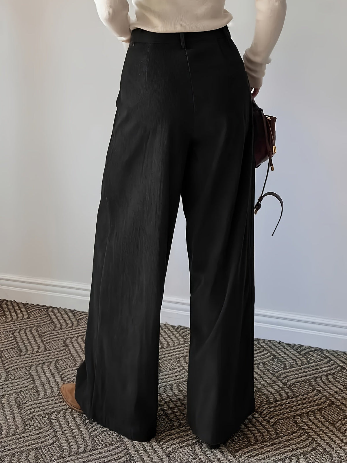 Celine | Pleated High Waisted Wide-Leg Pants
