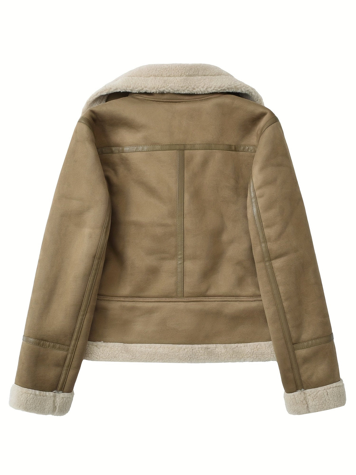 Clara | Aviator Belted Winter Shearling Jacket