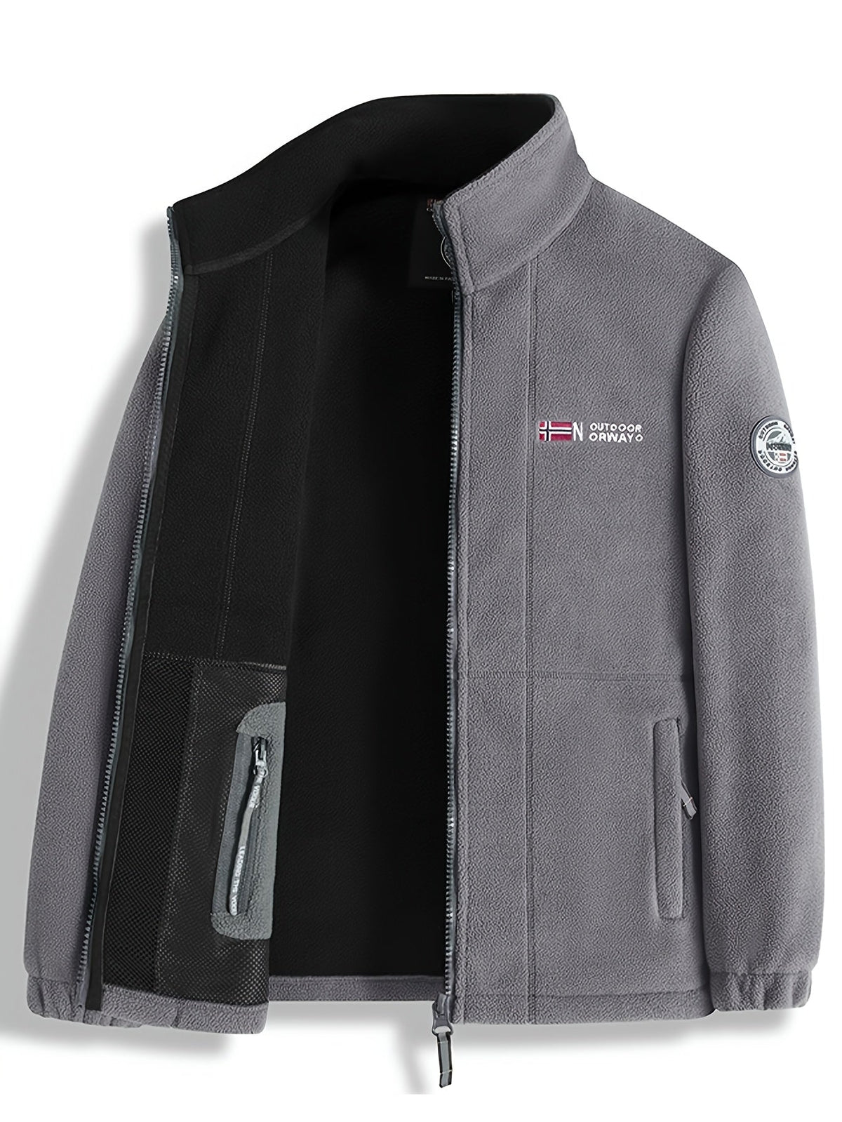 Men’s Full-Zip Stand Collar Jacket