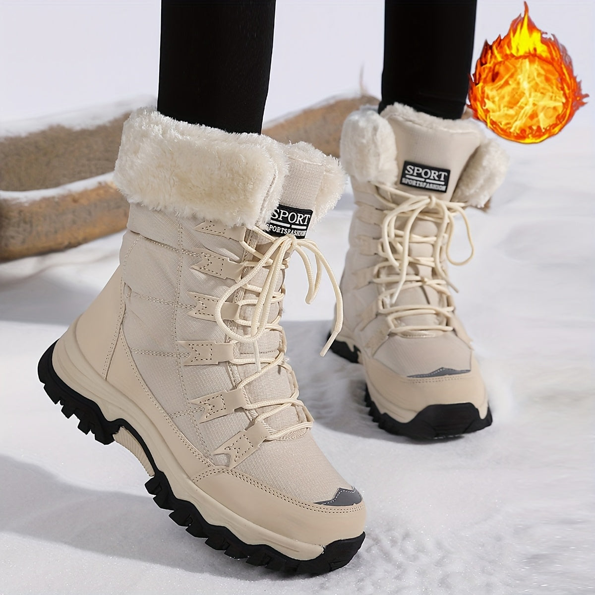 Lavinia | Women's Lace-Up Platform Boots for Standing All Day
