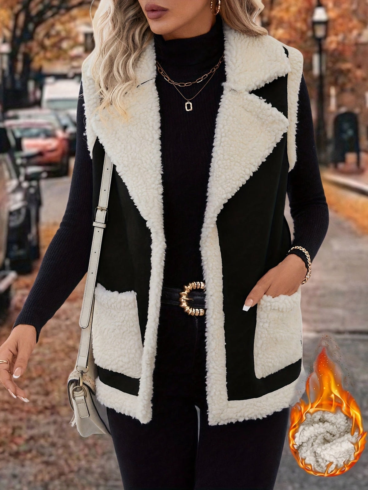 Sylvie | Warm Lapel Collar Winter Vest