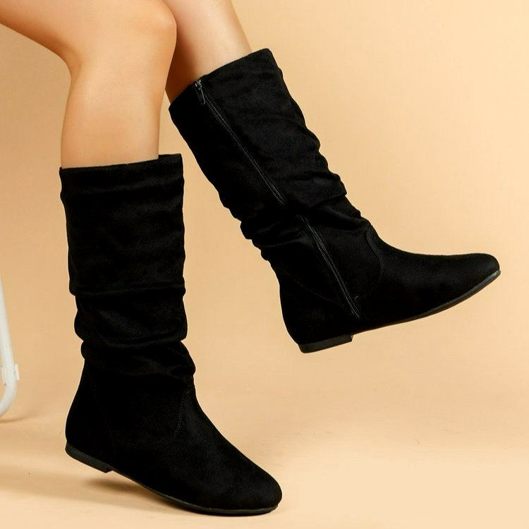 Editha - Women's Slouchy Knee-High Boots