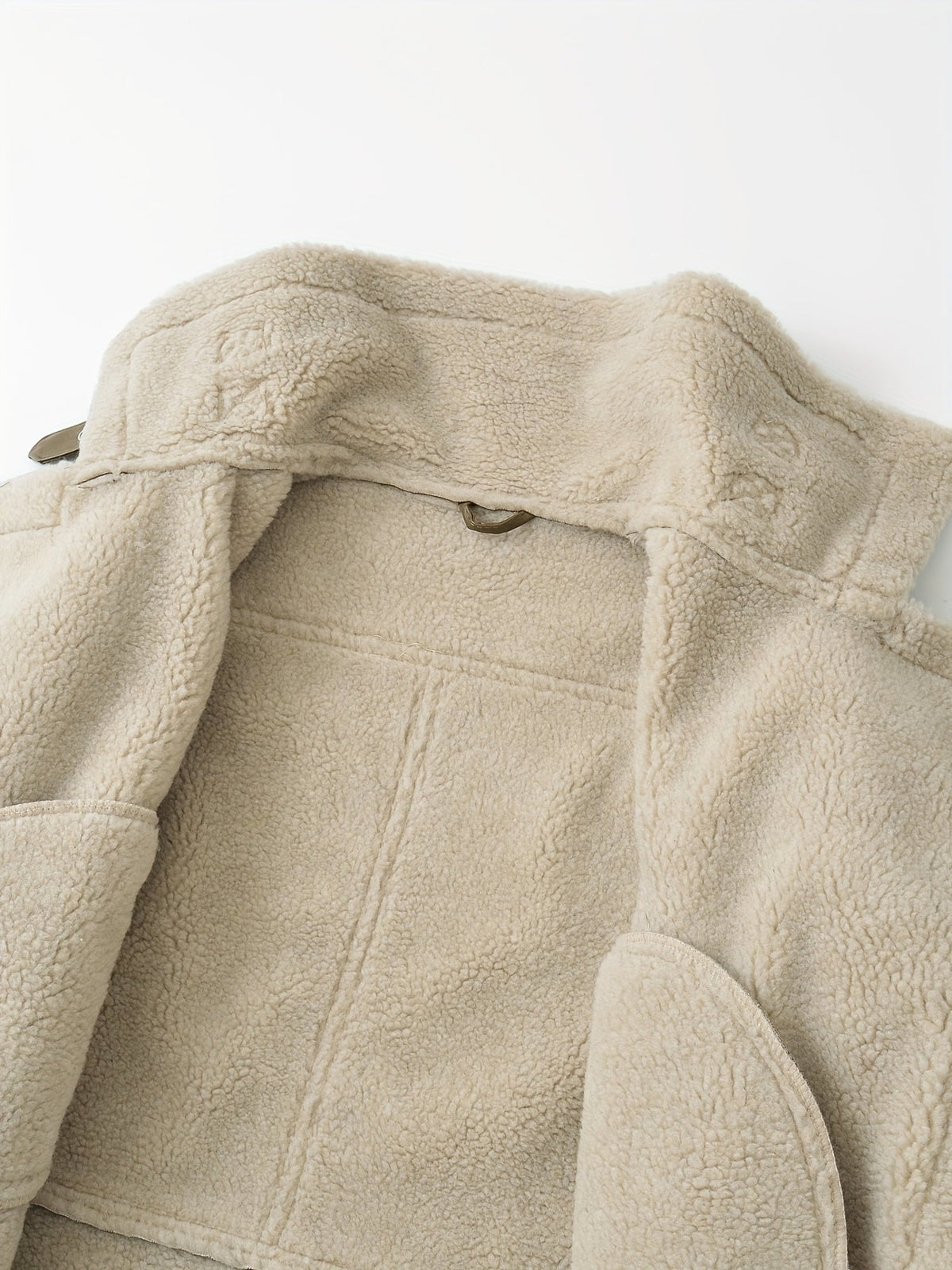 Clara | Aviator Belted Winter Shearling Jacket