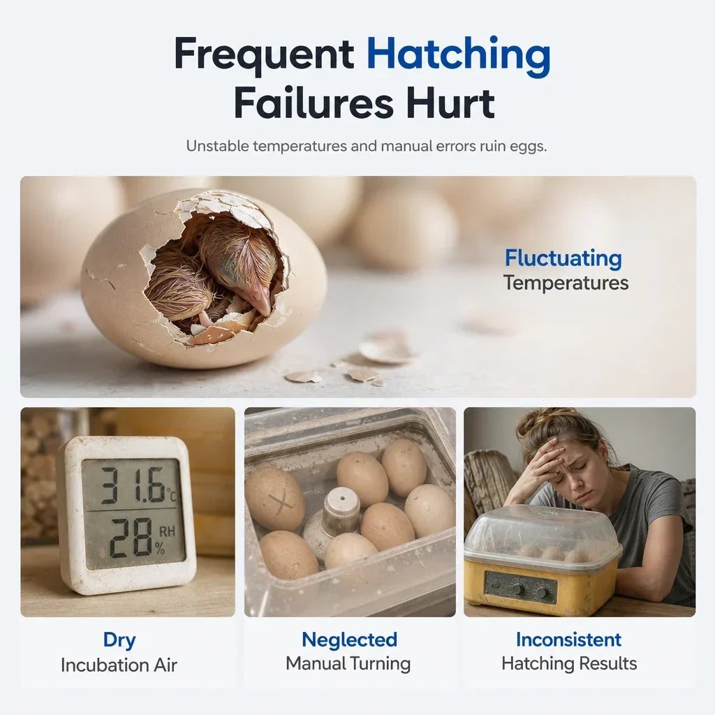 Egg Incubator | USB-Powered Automatic Temperature Control & Even Air Circulation | 4–6 Egg Capacity