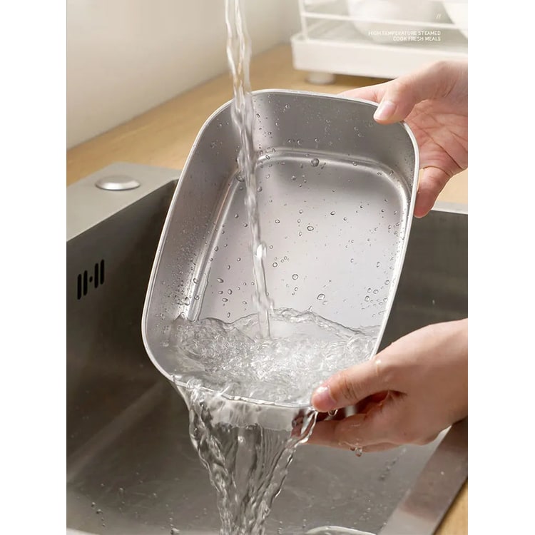 Electric Heated Insulated Lunch Box Warmer with Stainless Steel Tray and Portable Carrying Handle
