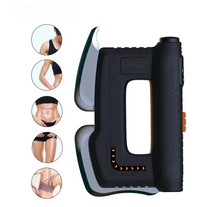 Electric Muscle Scraper and Myofascial Release Tool with Heated Massage Therapy and Five Scraping