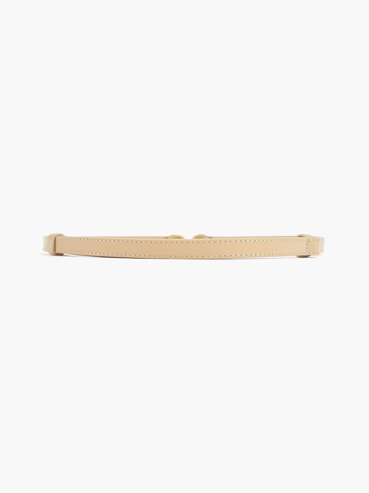 Women's Narrow Belt with Double Ring Buckle