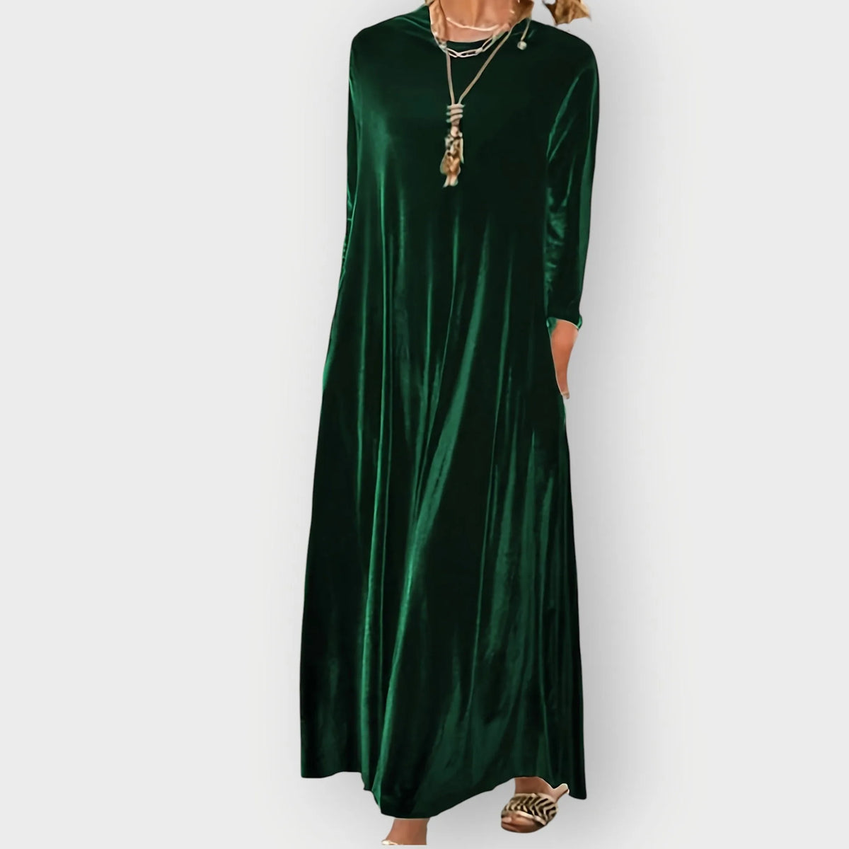 Luxe Velvet Flow Maxi Dress