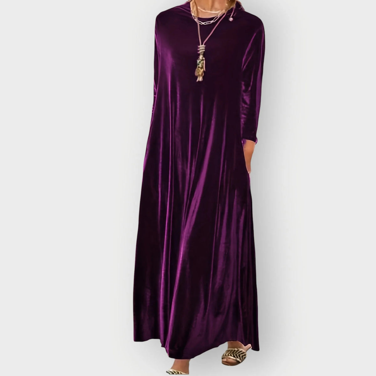 Luxe Velvet Flow Maxi Dress
