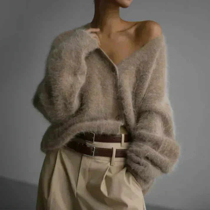 Bess | Oversized Fuzzy Cardigan