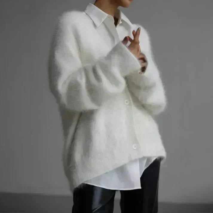 Bess | Oversized Fuzzy Cardigan