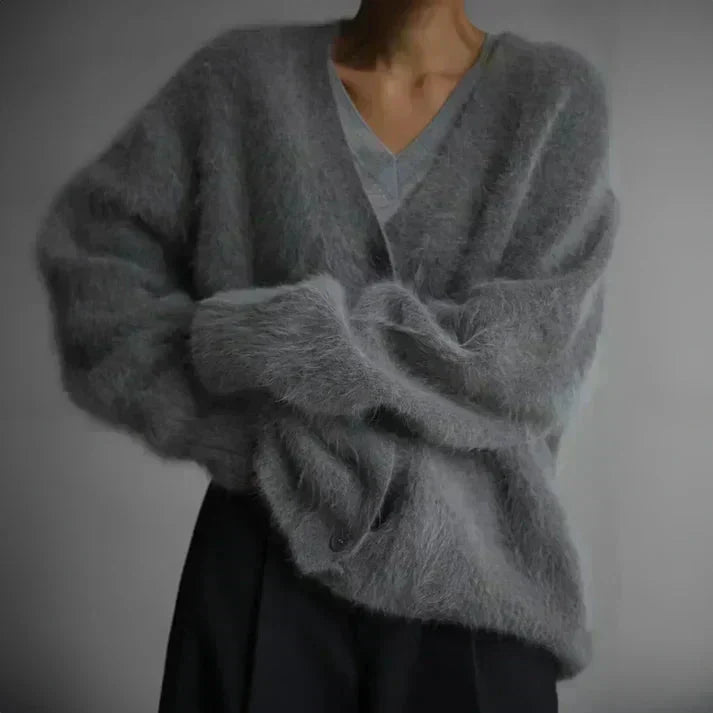 Bess | Oversized Fuzzy Cardigan