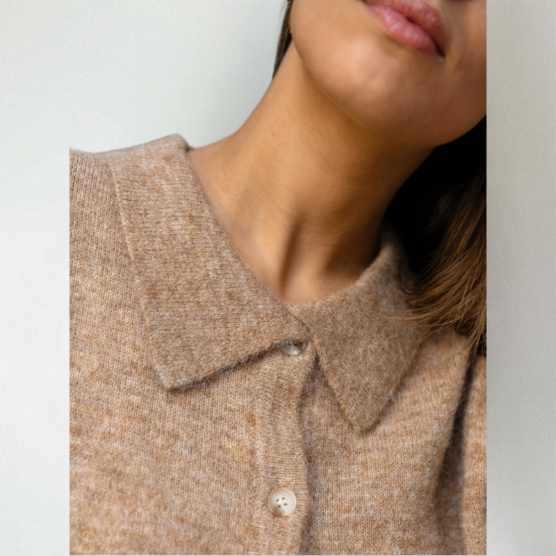 Iona Pointed Collar Cardigan