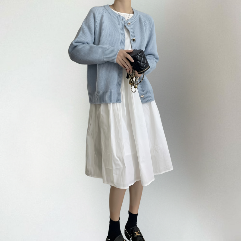 Sybil-Hope Raglan Button Cardigan