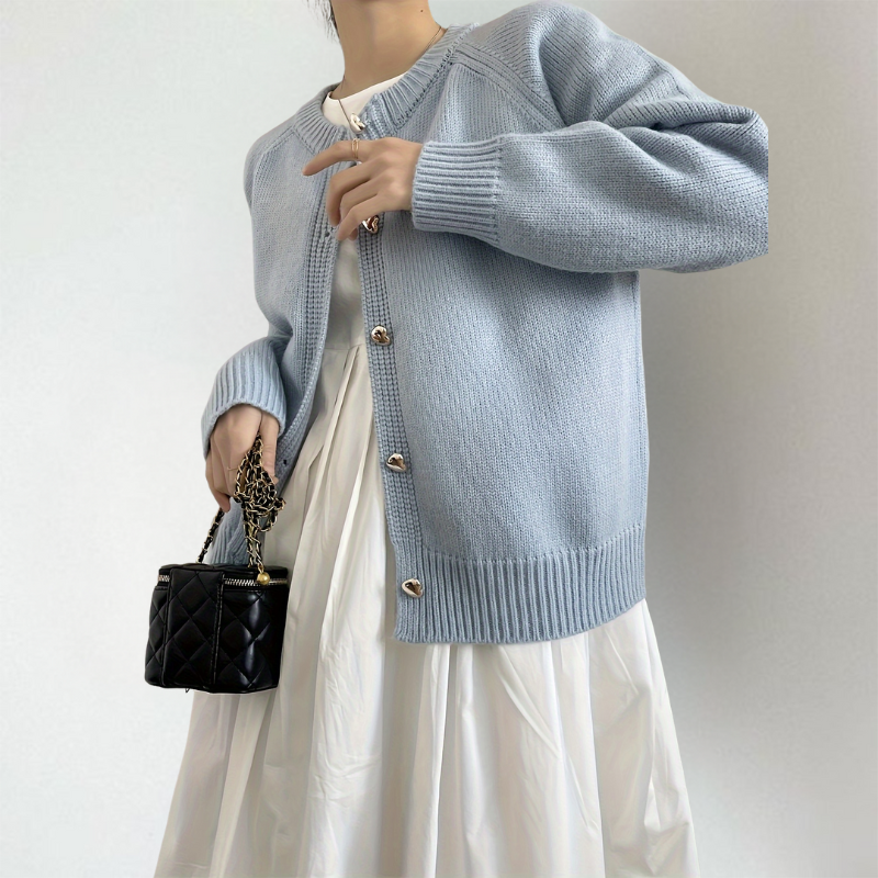 Sybil-Hope Raglan Button Cardigan