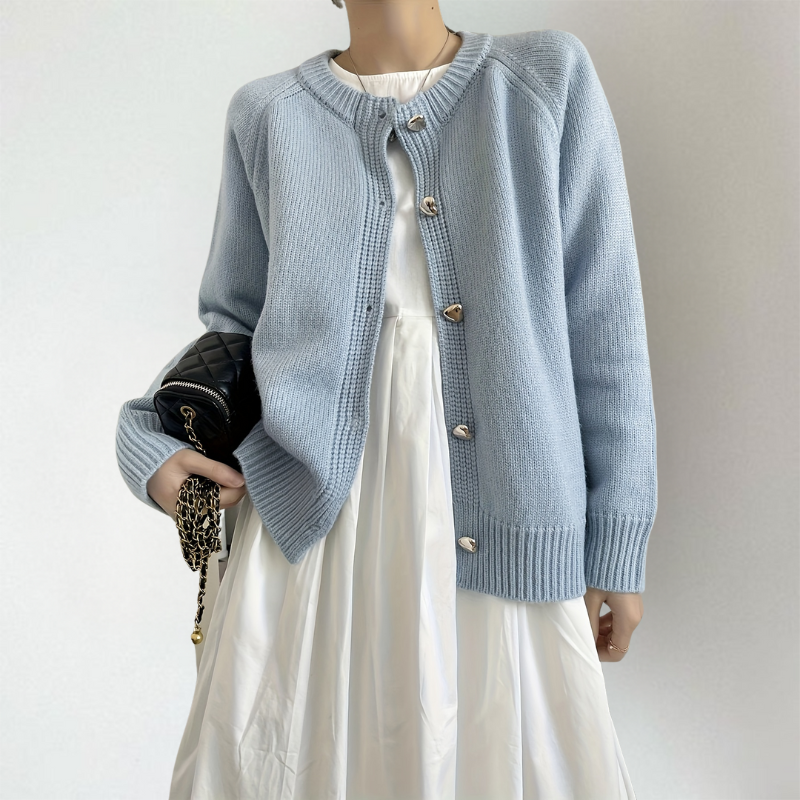 Sybil-Hope Raglan Button Cardigan