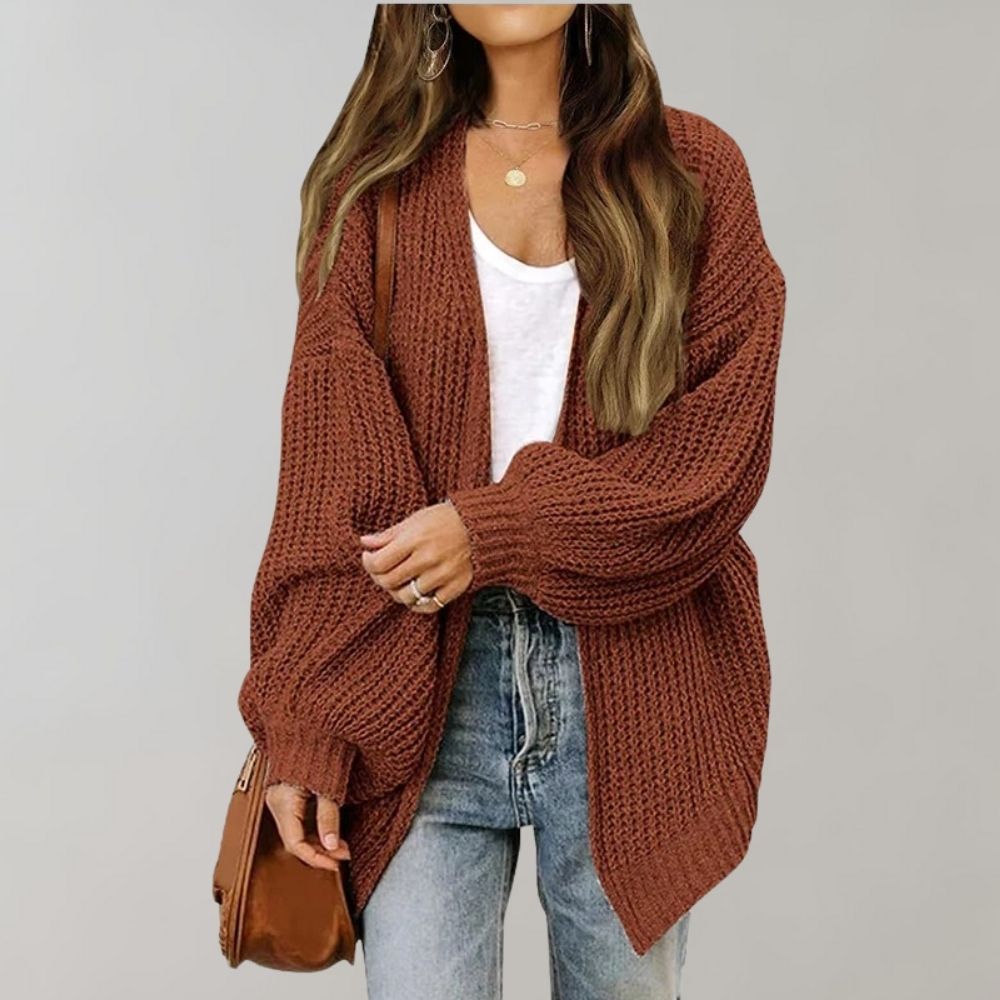 Marlo-Jane Chunky Open-Front Cardigan