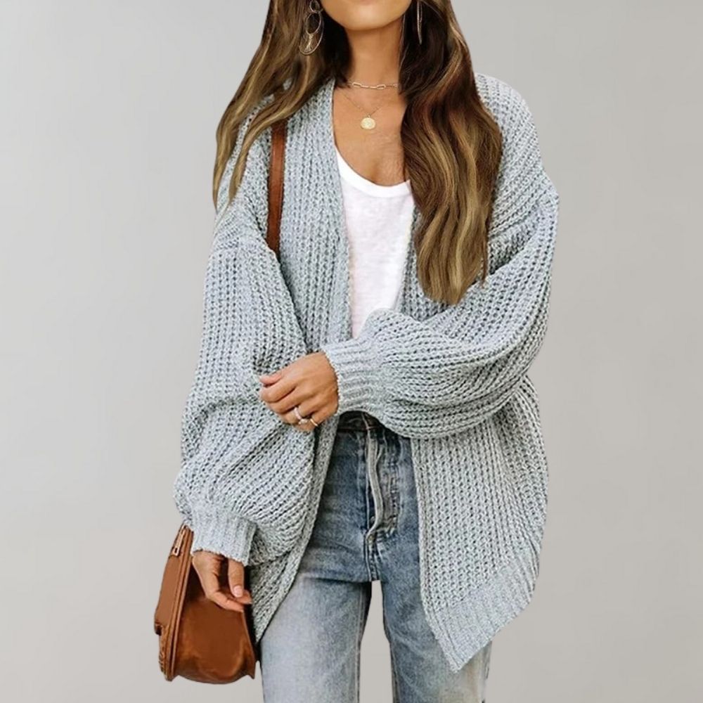 Marlo-Jane Chunky Open-Front Cardigan
