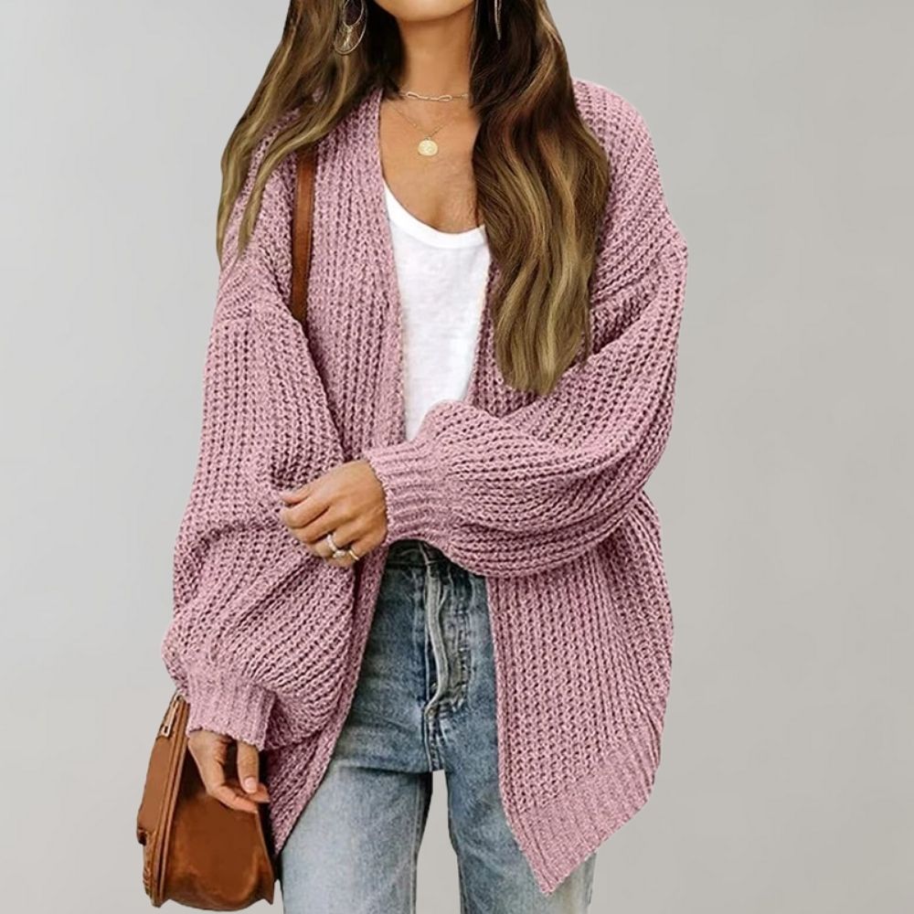 Marlo-Jane Chunky Open-Front Cardigan