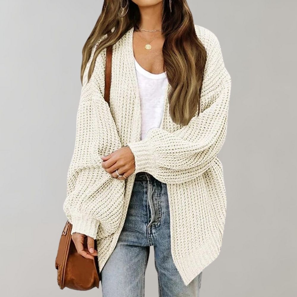 Marlo-Jane Chunky Open-Front Cardigan