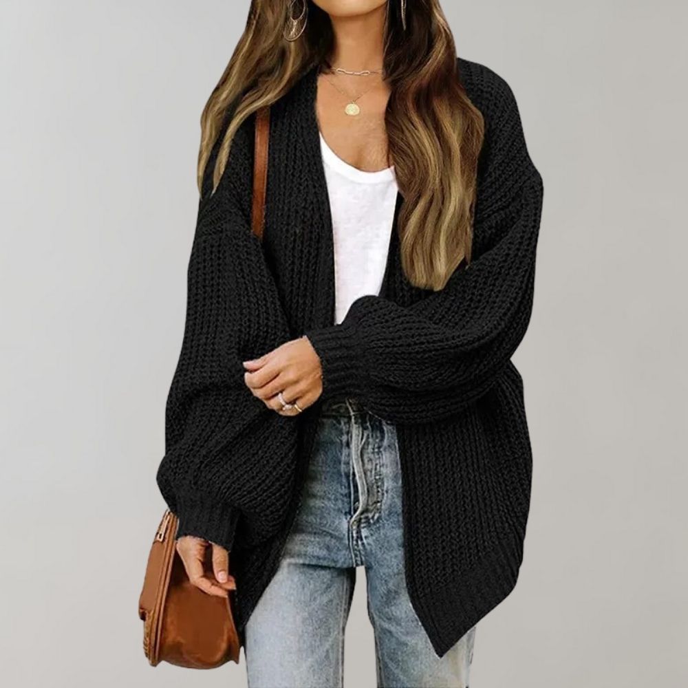 Marlo-Jane Chunky Open-Front Cardigan