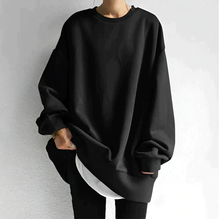 Mabelle-Pearl Oversized Crewneck Sweatshirt