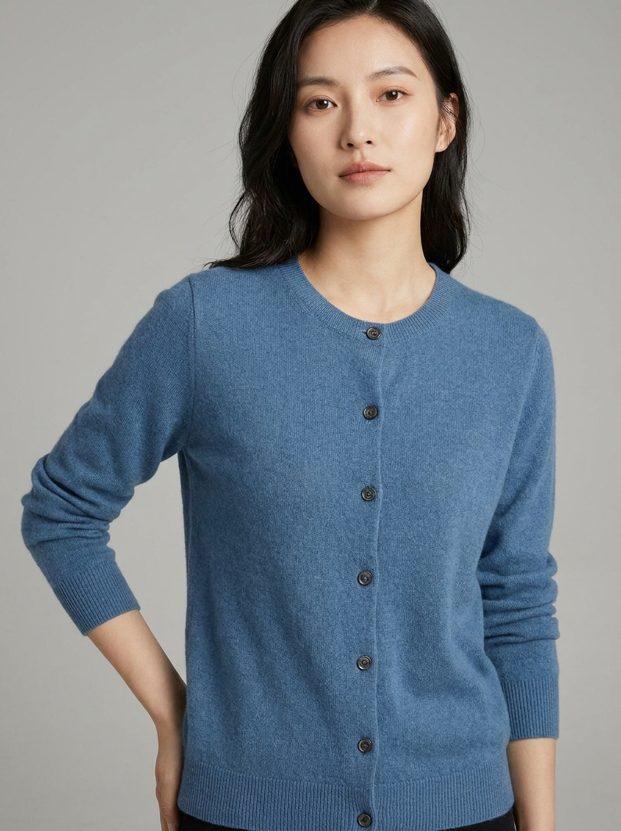 Zadie Crewneck Button Cardigan