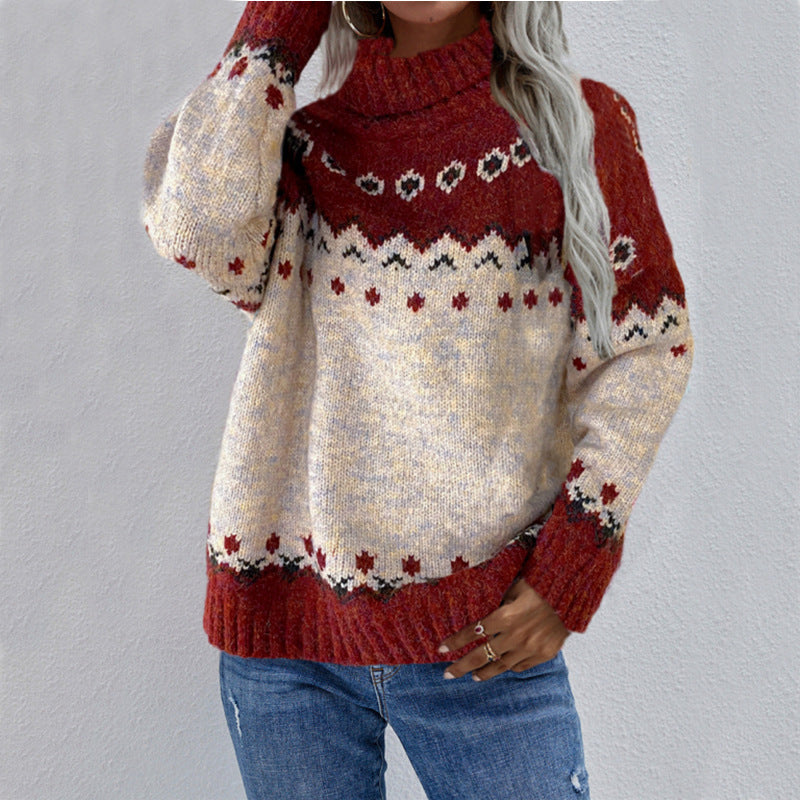 Senna Fair Isle Turtleneck Sweater