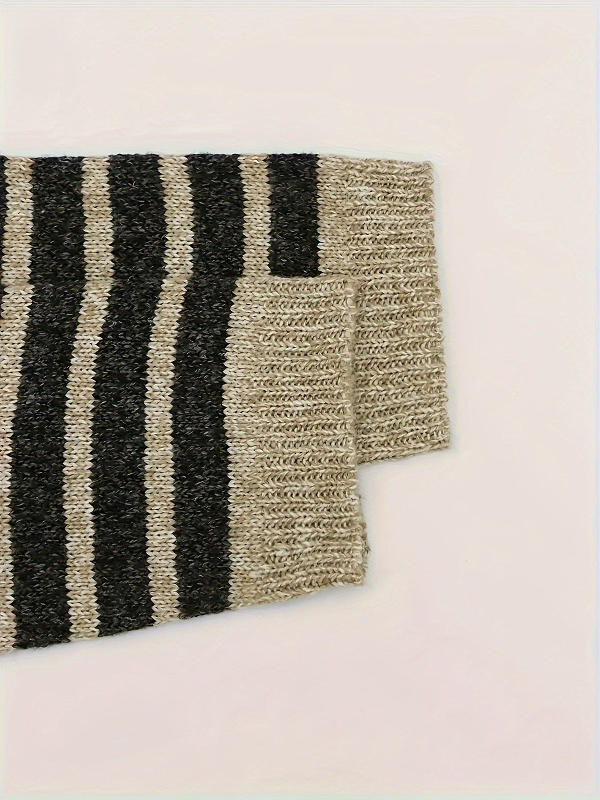 Daphne Striped Chunky Turtleneck Sweater