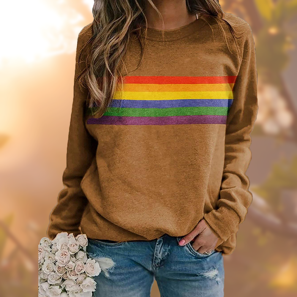 Willa Rainbow Stripe Sweatshirt