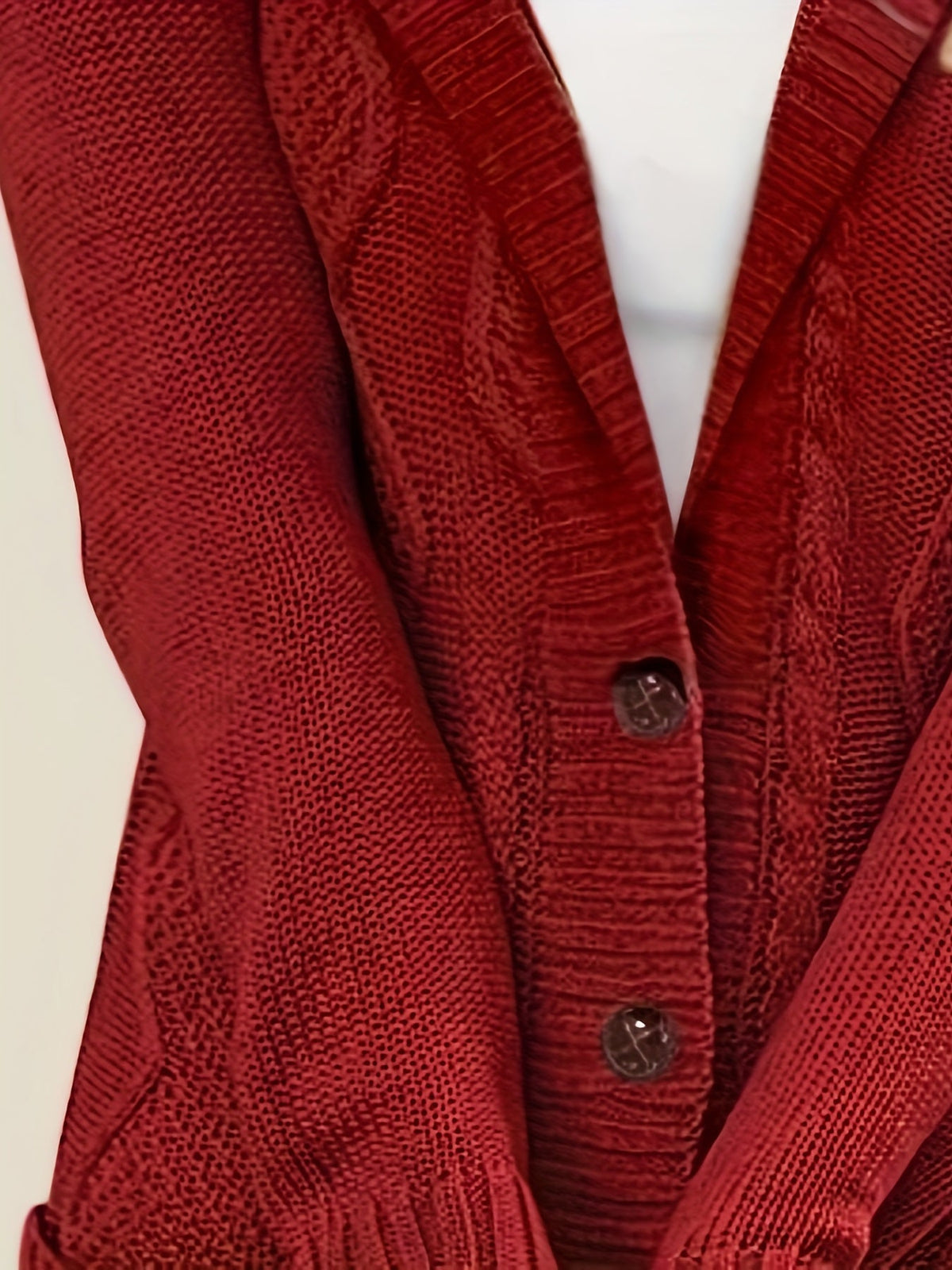 Blythe Fleece-Lined Hooded Cable Cardigan